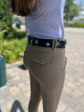 Load image into Gallery viewer, TKC Shades of Grey Stars Belt - Wide Width - Silver Buckle