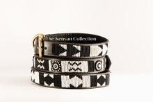 Load image into Gallery viewer, *&quot;Ebony &amp; Ivory&quot; Beaded Dog Collar