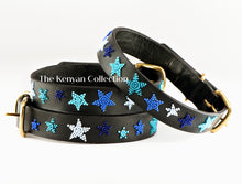 Load image into Gallery viewer, TKC Indigo Stars Beaded Dog Collar