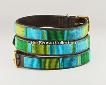Load image into Gallery viewer, TKC Lagoon Beaded Dog Collar