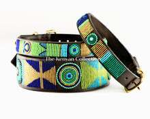 Load image into Gallery viewer, TKC Peacock Beaded Dog Collar