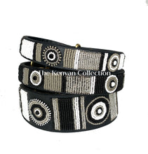Load image into Gallery viewer, TKC Shades of Grey Beaded Dog Collar