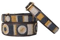 Load image into Gallery viewer, "Metallic Circle of Life" Beaded Dog Collar