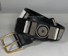 Load image into Gallery viewer, TKC Shades of Grey Belt Wide Width - Brass Buckle