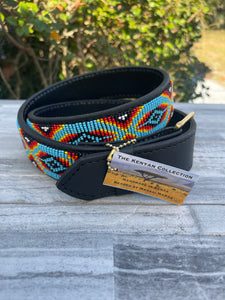 TKC Santa Fe Beaded Belt Wide Width The Aztec Collection - Brass Buckle