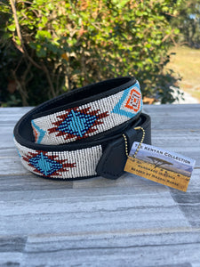 TKC Beth Beaded Belt Wide Width The Aztec Collection - Silver Buckle
