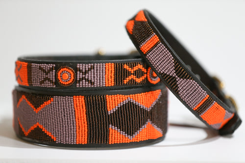 Marula Beaded Dog Collar