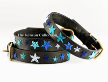 Load image into Gallery viewer, &quot;Indigo Stars&quot; Beaded Dog Collar