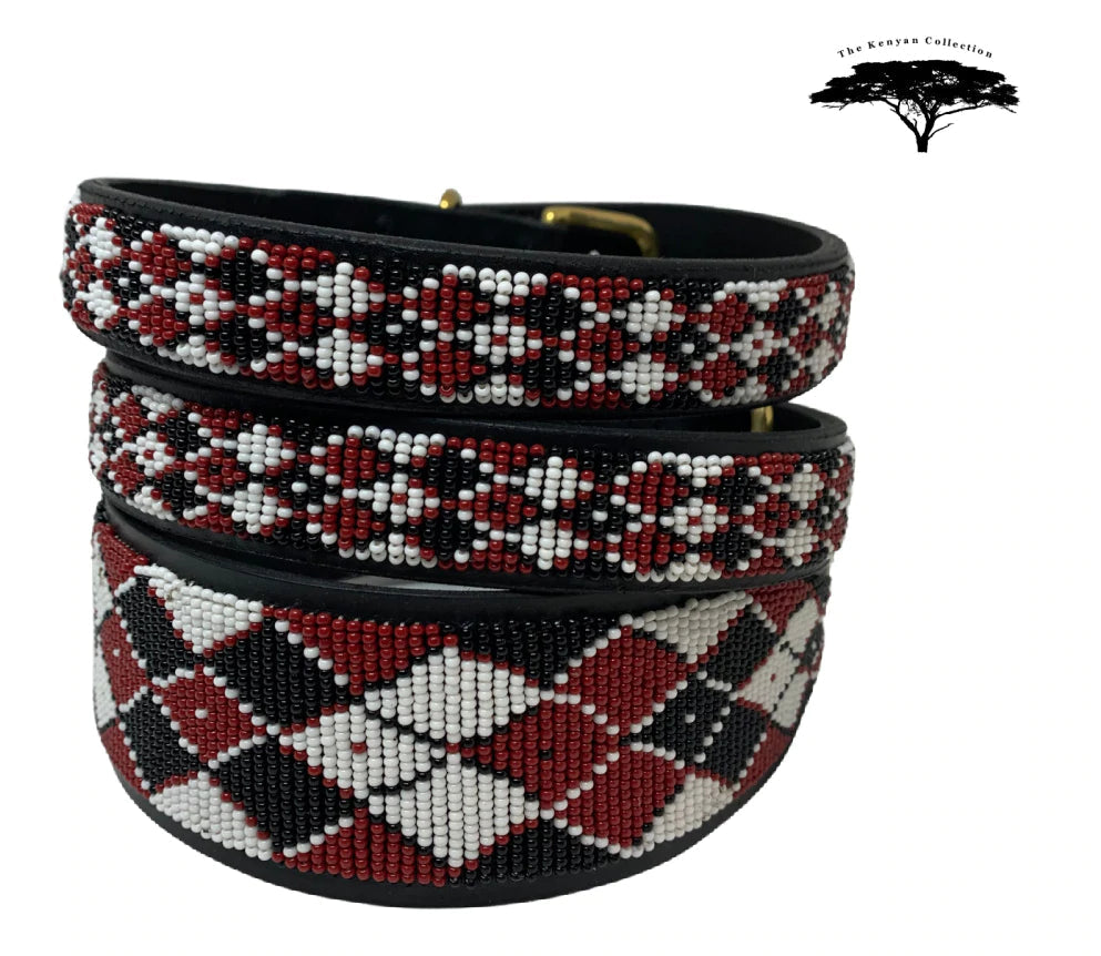 Maasai Shield Argyle Beaded Collar